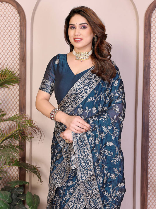 Party Wear Rangoli Silk Saree