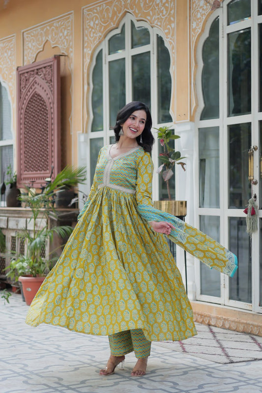 PREMIUM READYMADE KURTI WITH PANT & DUPATTA SET