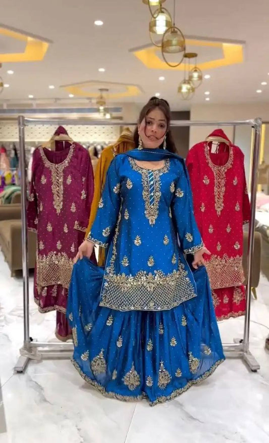 NOUVEAU HAUT DE SOIRÉE ET PLAZZO DE DESIGNER