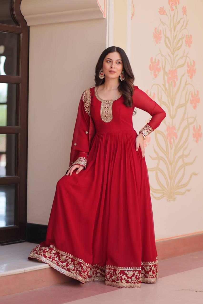 PREMIUM DESIGNER READYMADE GOWN-DUPATTA COLLECTIONS 2025