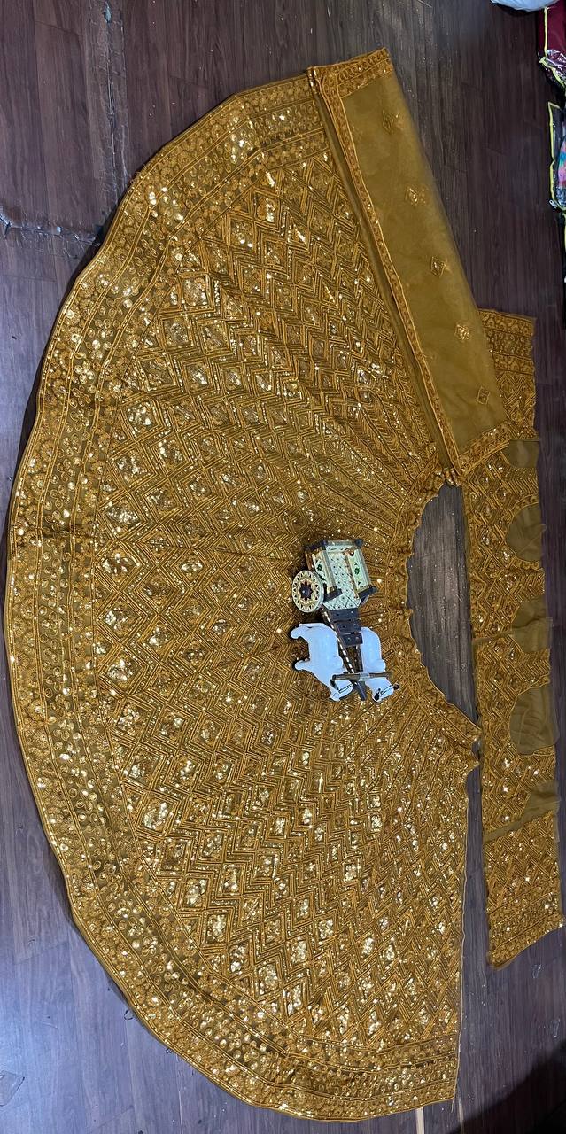 Launching 4 meter flared Sequins Work Lehenga