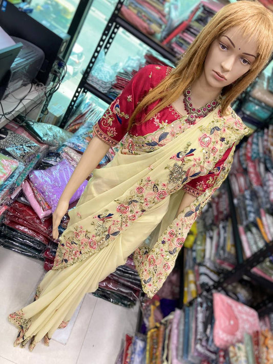 Party Wear Soft Georgette Saree