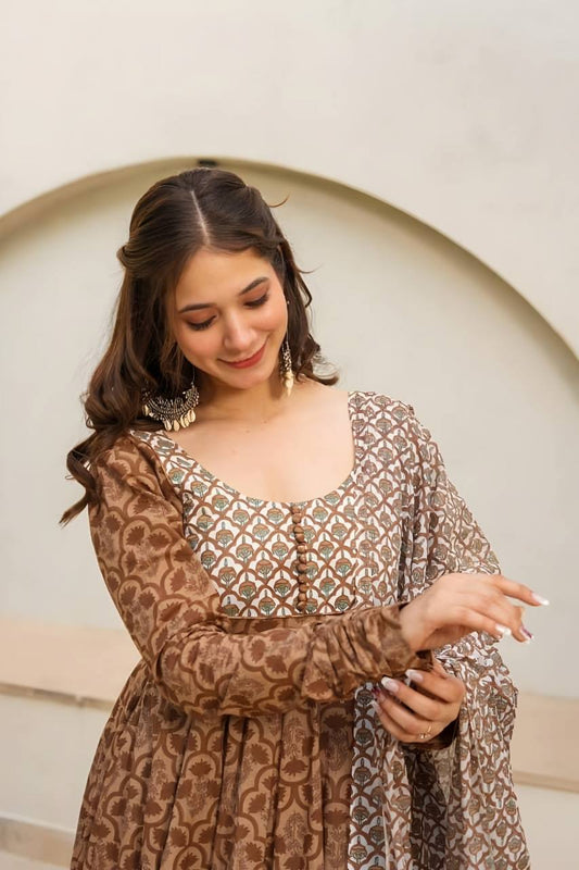 PREMIUM READYMADE ANARKALI SUIT SET