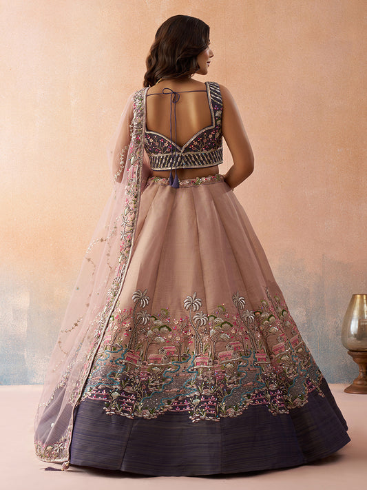 Attrective Designer Sequance Thread Embroidery Work Lehenga