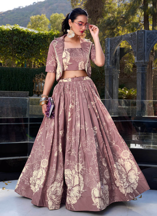 Tussar Silk And Koti Are Fabricated On Tussar Silk Fabriced Lehenga