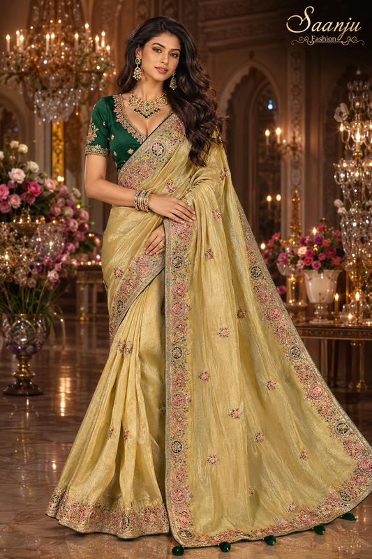 Premium GMY Silk Fabric Saree