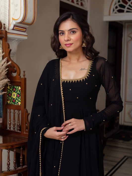 PREMIUM READYMADE Black Suit Set (3 PCS)