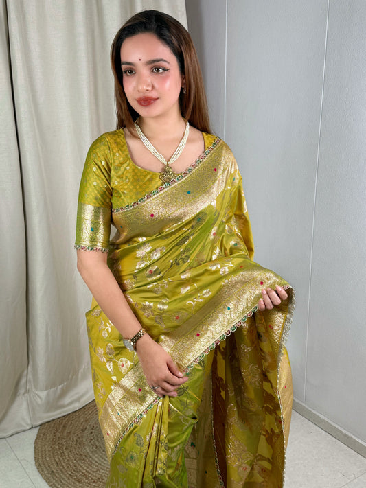 Banarasi silk festive season special with this silk beauty saree