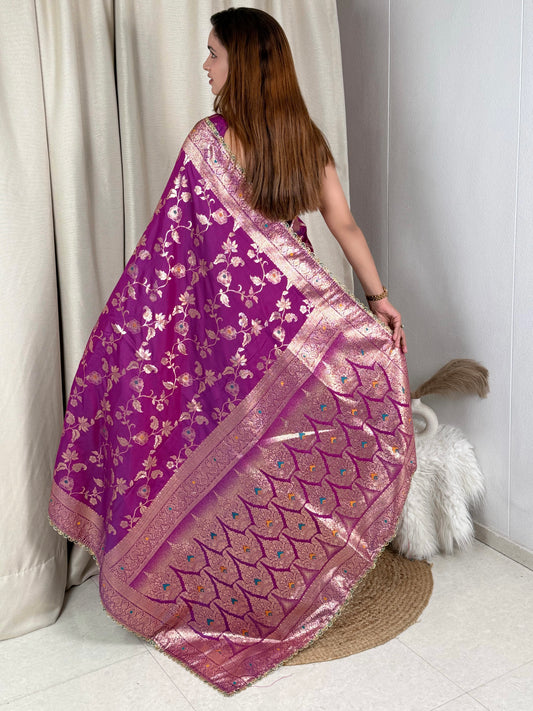 Banarasi silk festive season special with this silk beauty saree