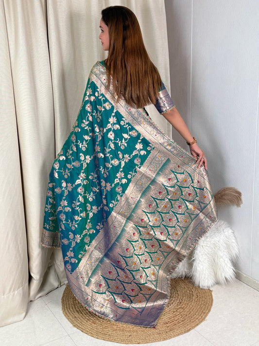 Banarasi silk festive season special with this silk beauty saree