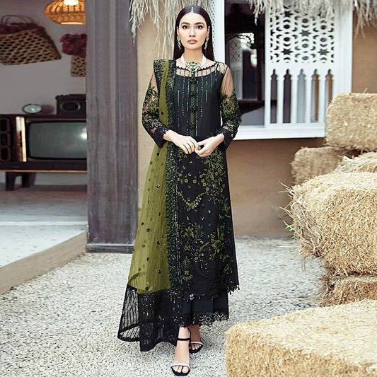 New Designer Party Wear Look Fancy Top-Dupatta and Fully Stiched Bottom