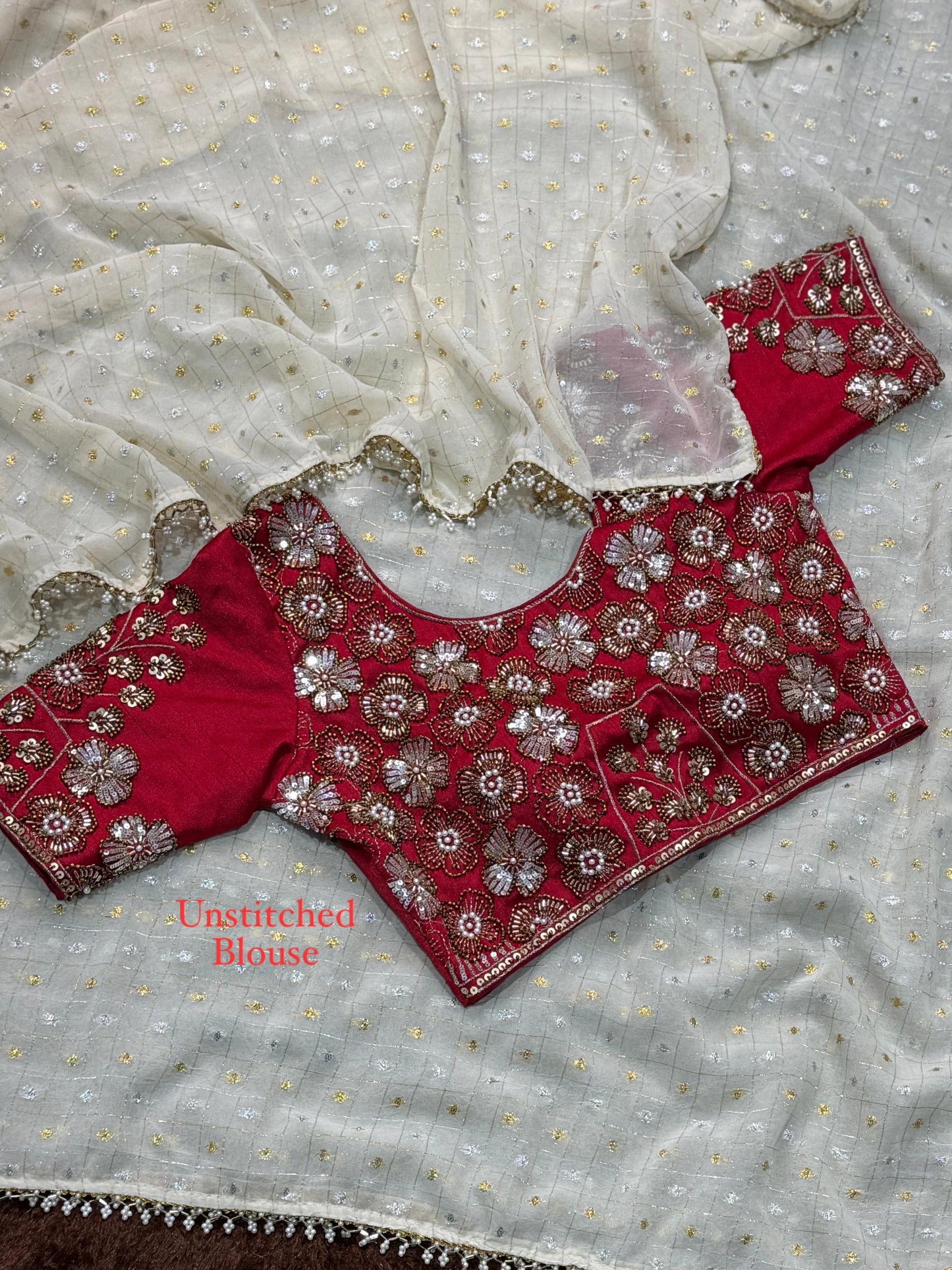 blend of rich craftsmanship and modern grace saree