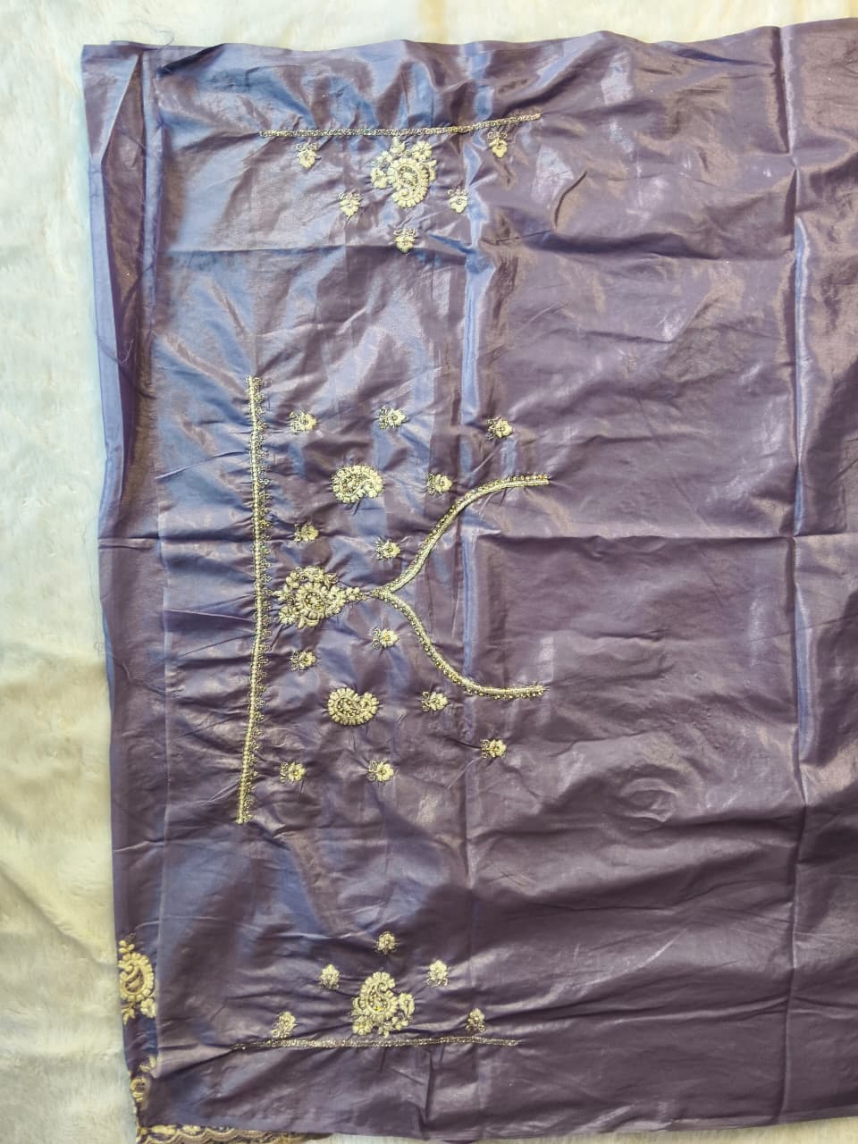 Premium Shimmery Tissue Silk Saree