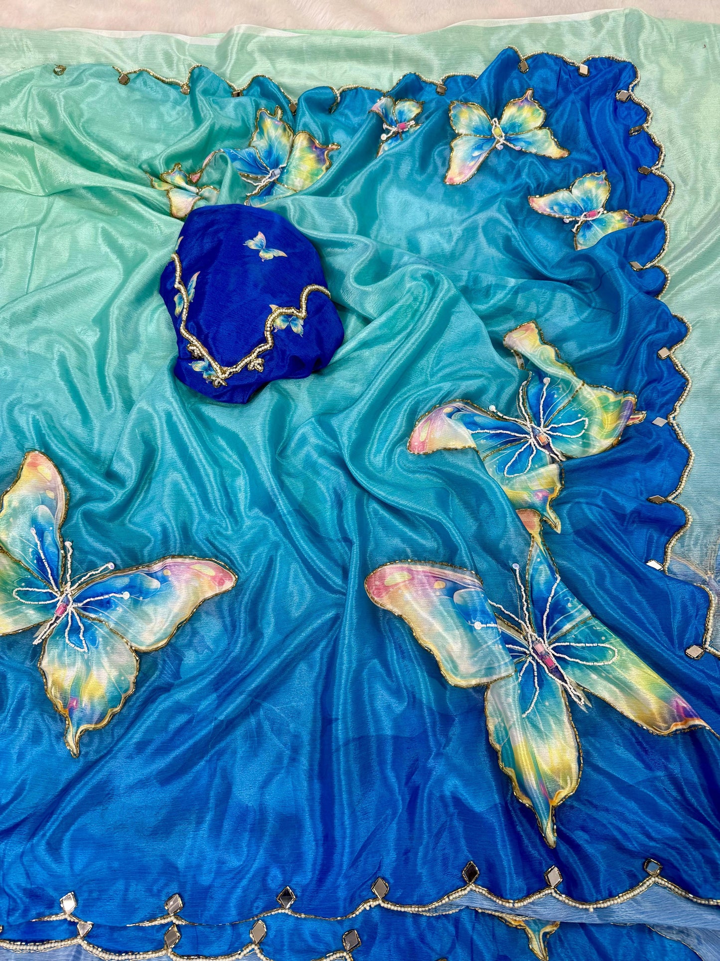 Pure Rasmalai Silk Saree