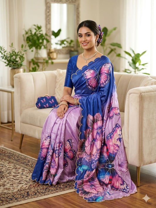 Pure Rasmalai Silk Saree