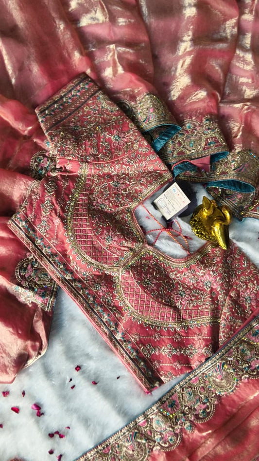 Premium GMY Silk Fabric Saree