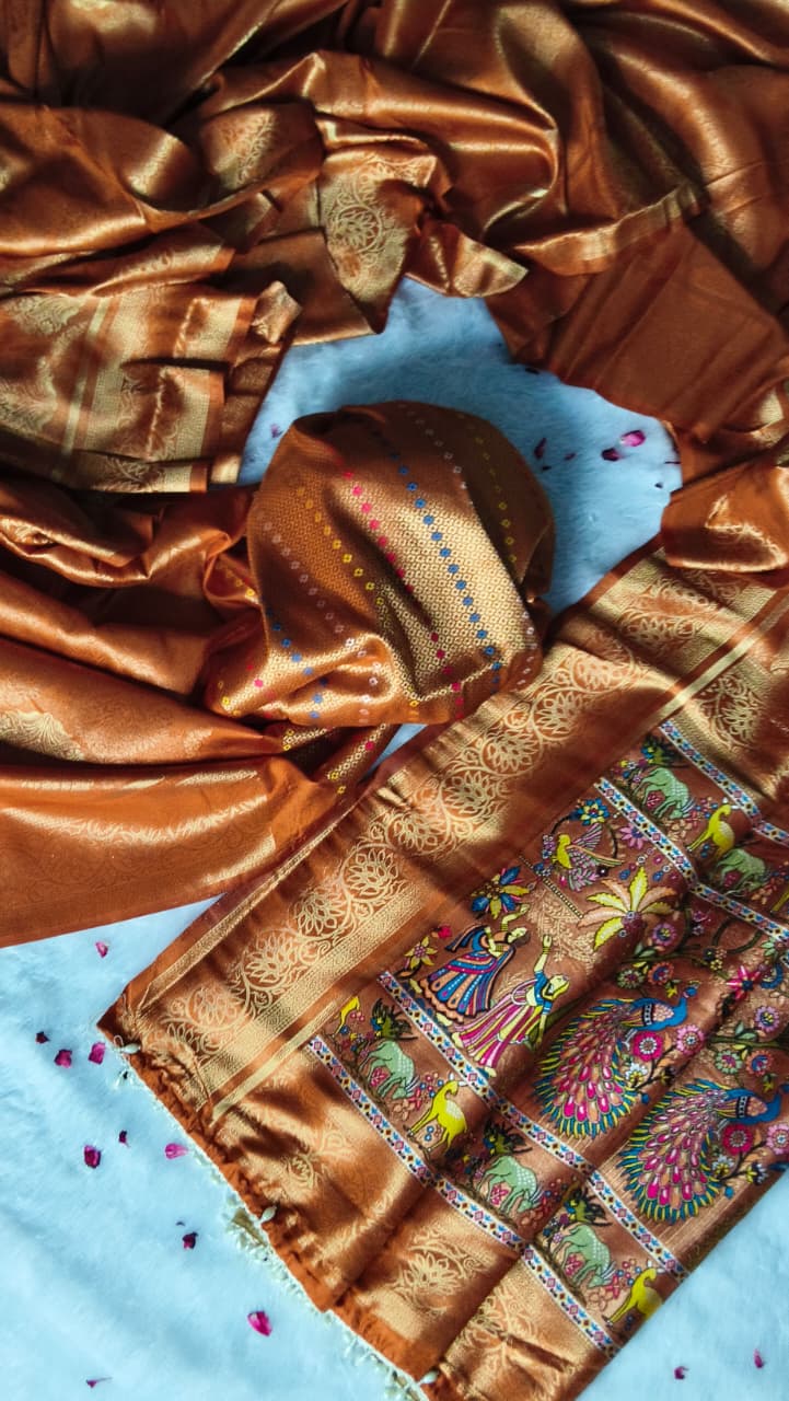 Premium Digital Silk Print Saree