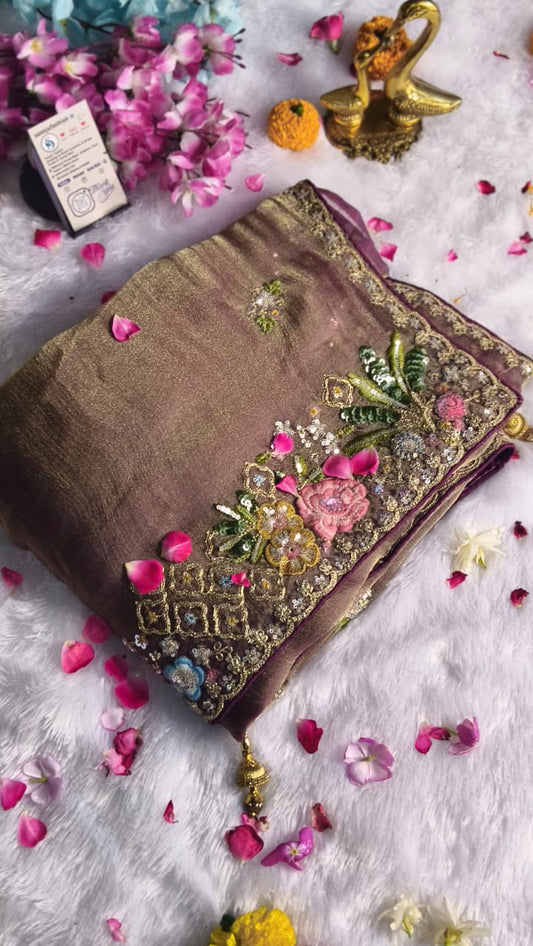 Premium GMY Silk Fabric Saree