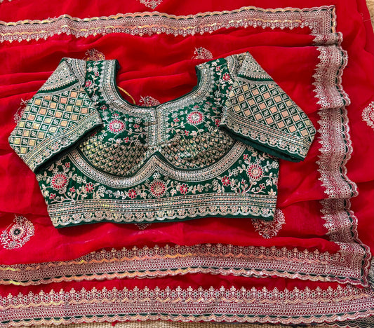 Premium Space Silk Saree with beautiful multi sequence & thread saree