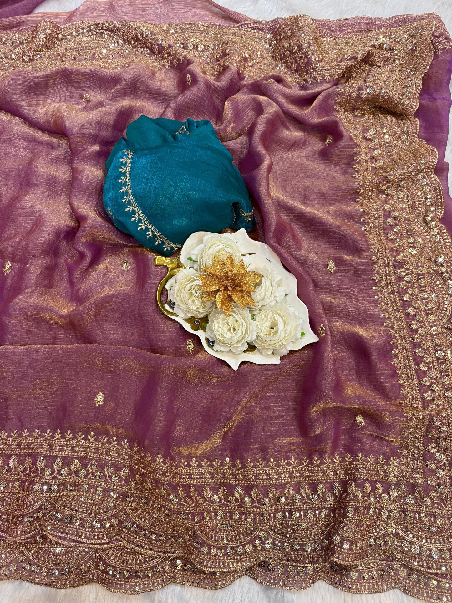Elegant Soft Space Chiffon Saree