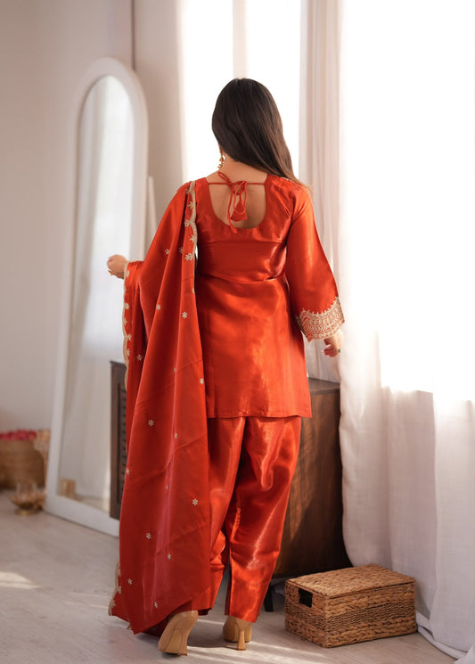 PRESENTING NEW GLASS ROMAN SILK FABRIC 3 PEACE