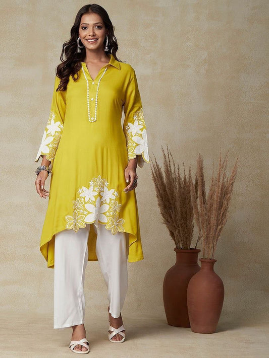 DESIGNER EXCLUSIVE NEW EMBROIDERY WORK TOP AND PANT
