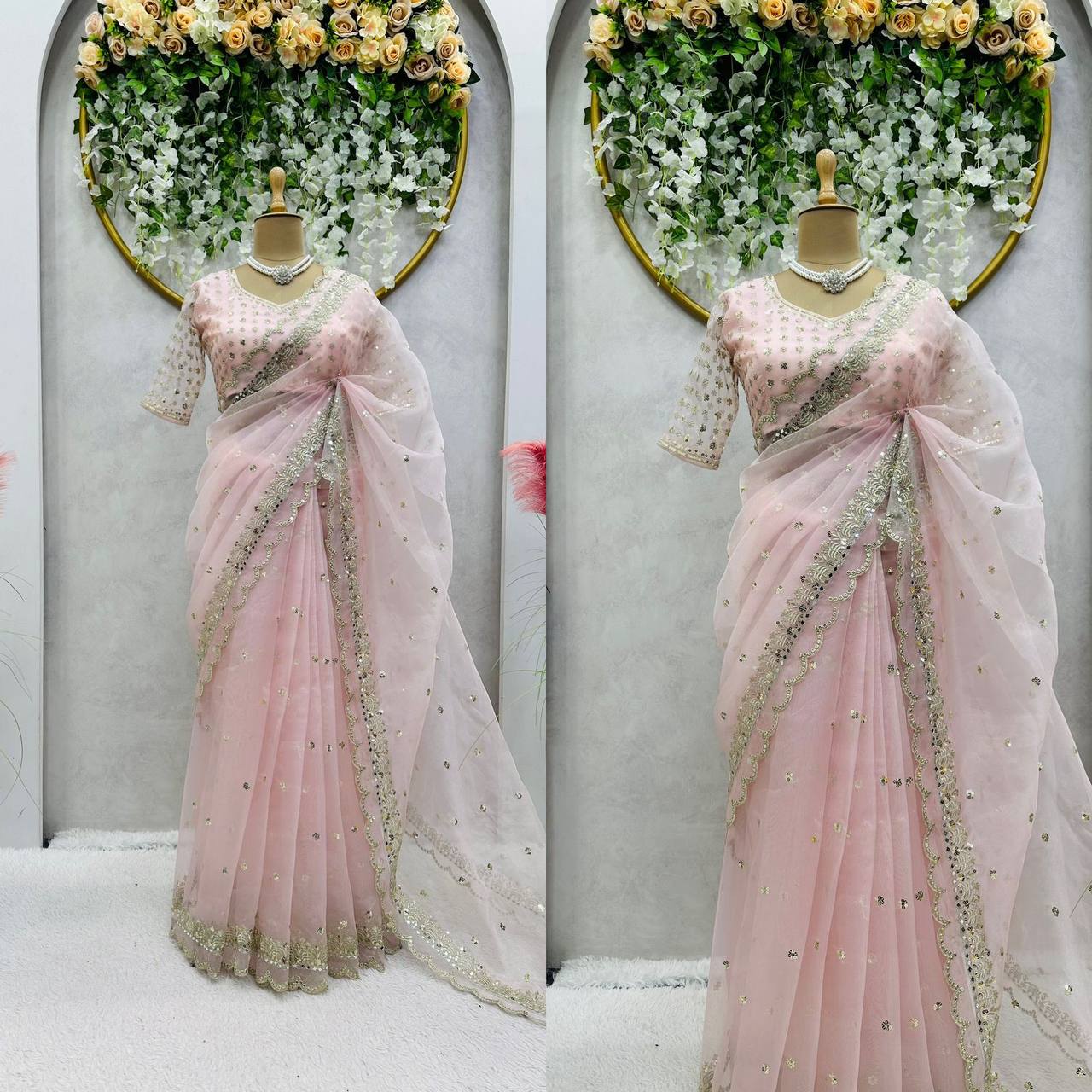 Looking some one for this same colour beautiful Designer Saree
