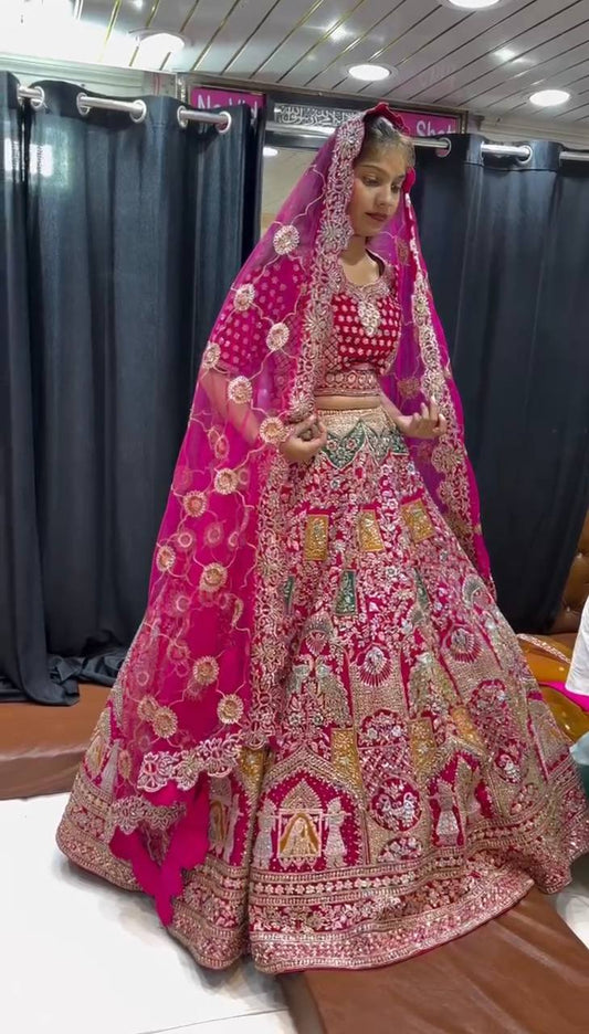 Launching 4 meter flared Malai Satin Silk Lehenga