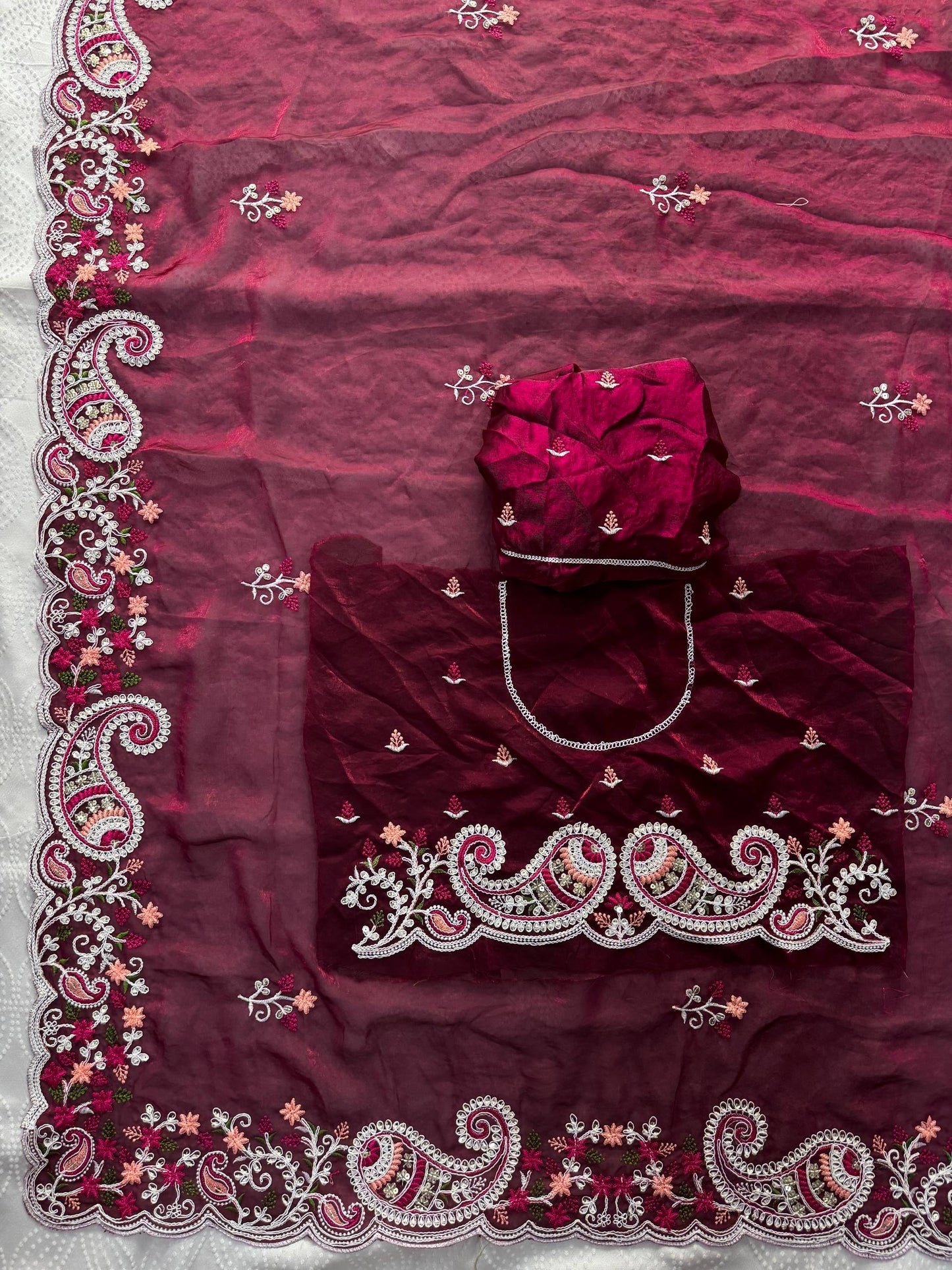 Party & Wedding Wear Soft Space silk Saree