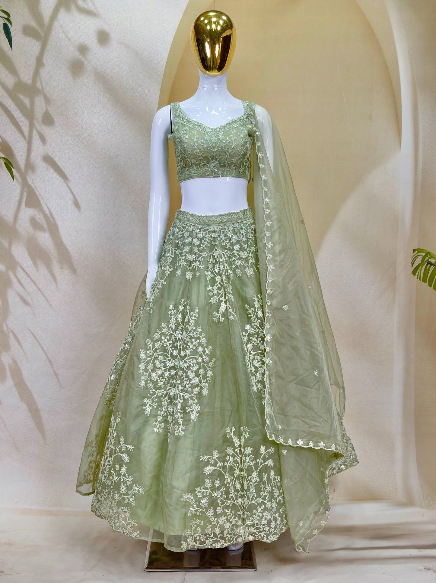 Net Multi Dori Sequence Embroidery Work Choli
