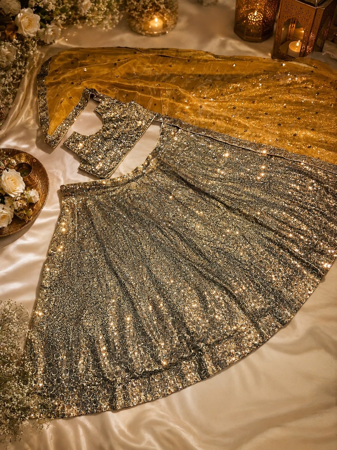 Presenting You Most Amazing Sequins Work Lehenga Set