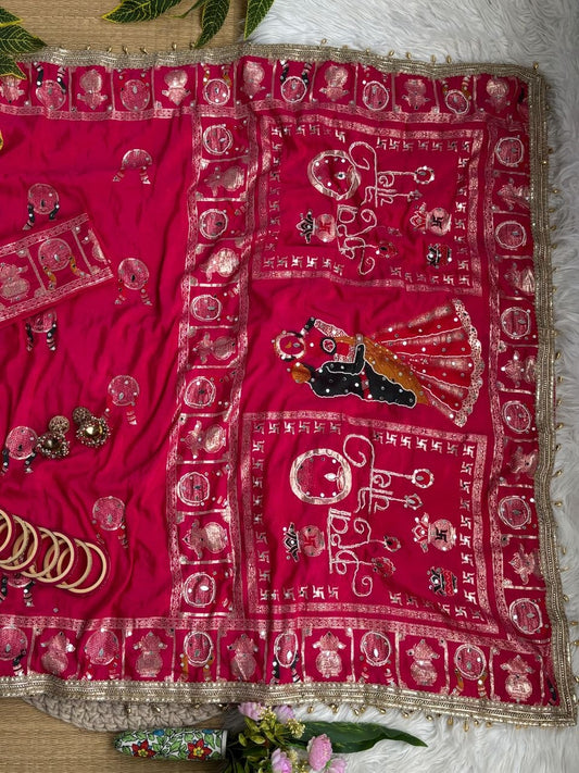 Very Pretty Nd Beautiful Women wearing this Red colour
