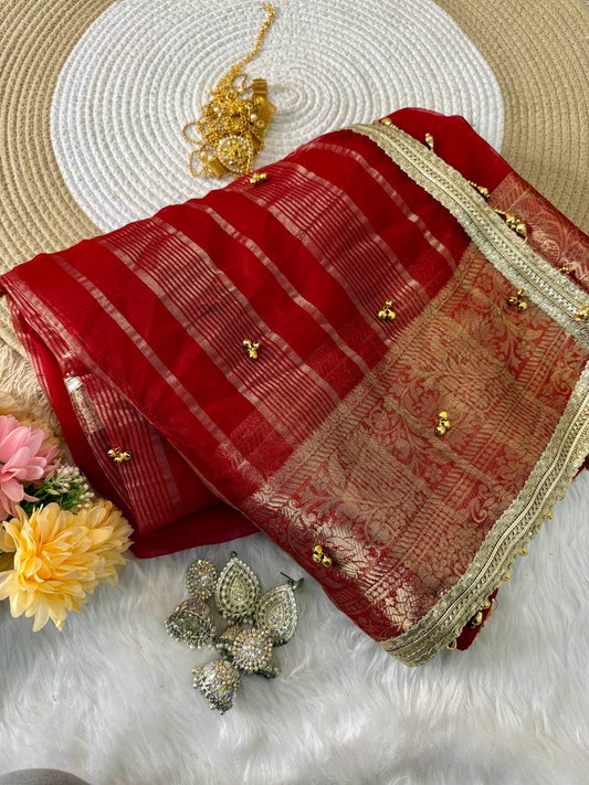 Introducing our premium Ghungroo Saree