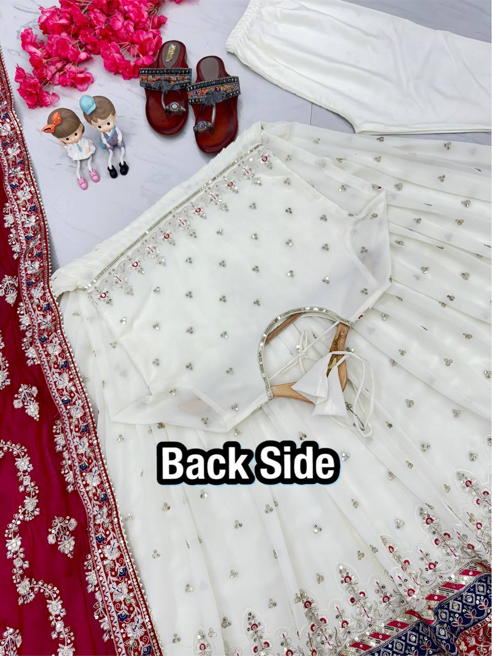 Launching New Party Wear Look Heavy Faux Georgette Gown