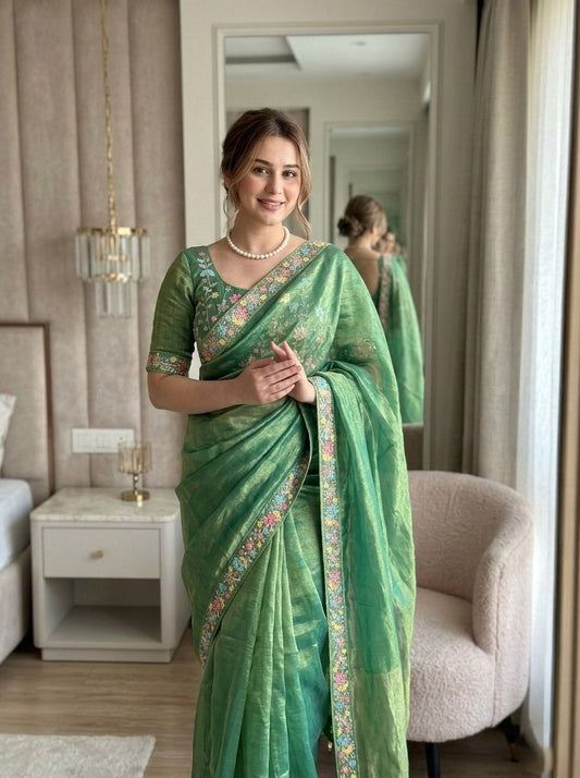 Party Wear Fendy Chiffon Saree