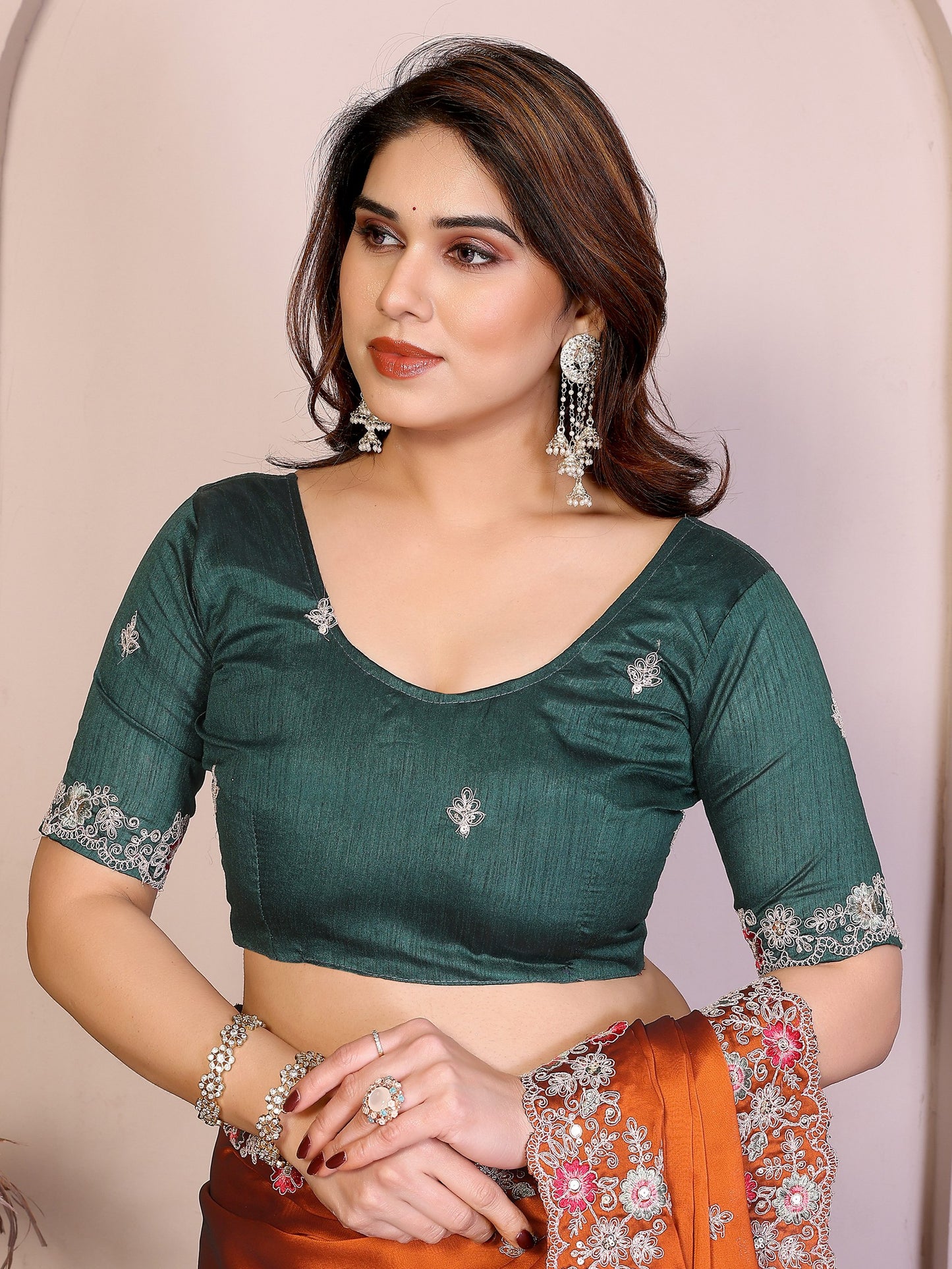 Party Wear Soft Rangoli Silk Saree