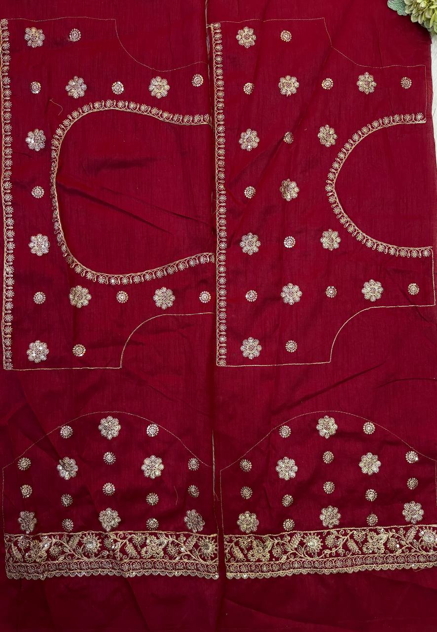 Soft Chinnon Silk with beautiful print Saree