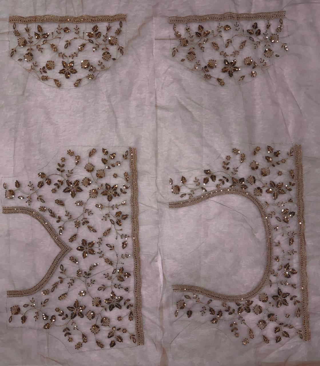 Soft net Beautiful sequins and Zari Embroidery Work Saree