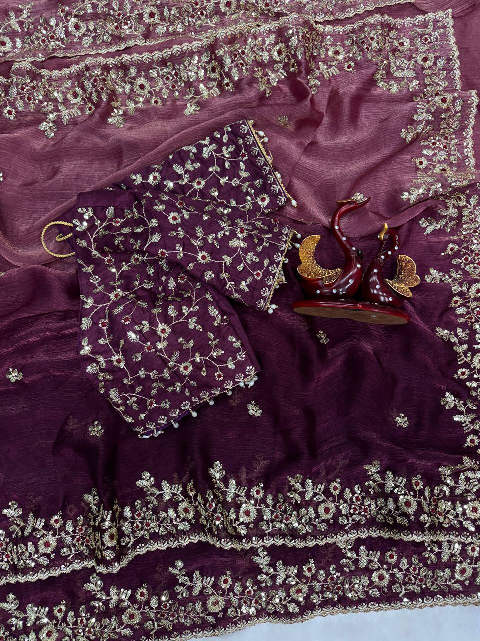 Shaded color in soft Frendy Chiffon Saree
