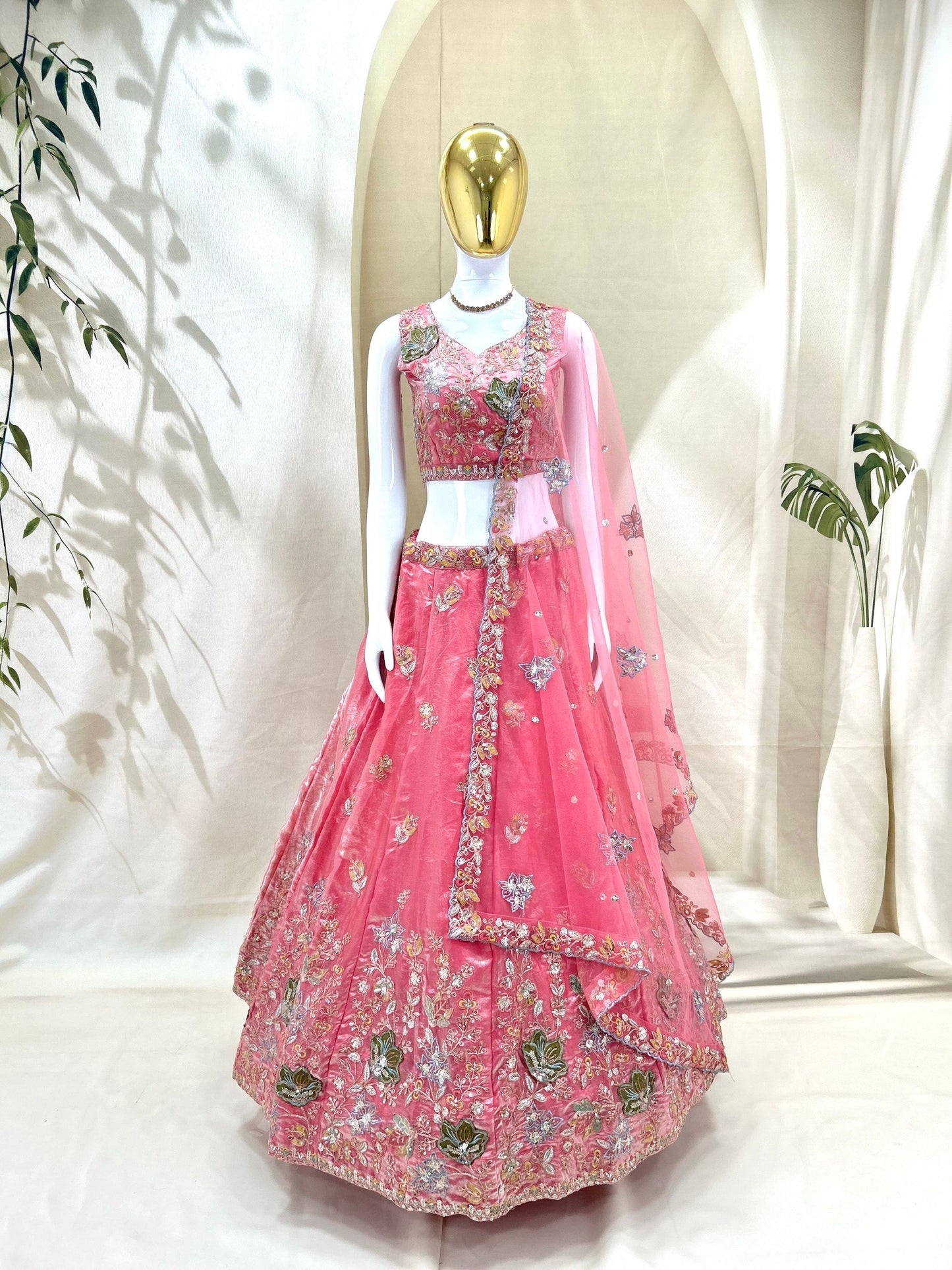 Fandy Zari Sequence & Embroidery Choli