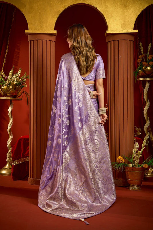 Elegant Collection Crafted in Luxurious Satin Silk Saree