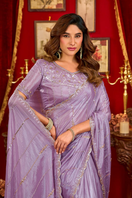 Elevate your Festival And Party Wardrobe With this Exclusive Prada Silk Saree