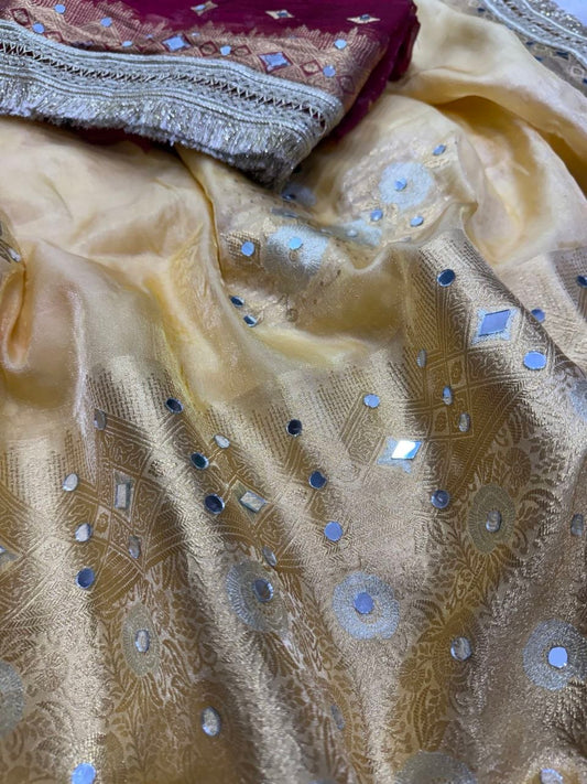 Soft Banarasi Jaquard Silk Saree