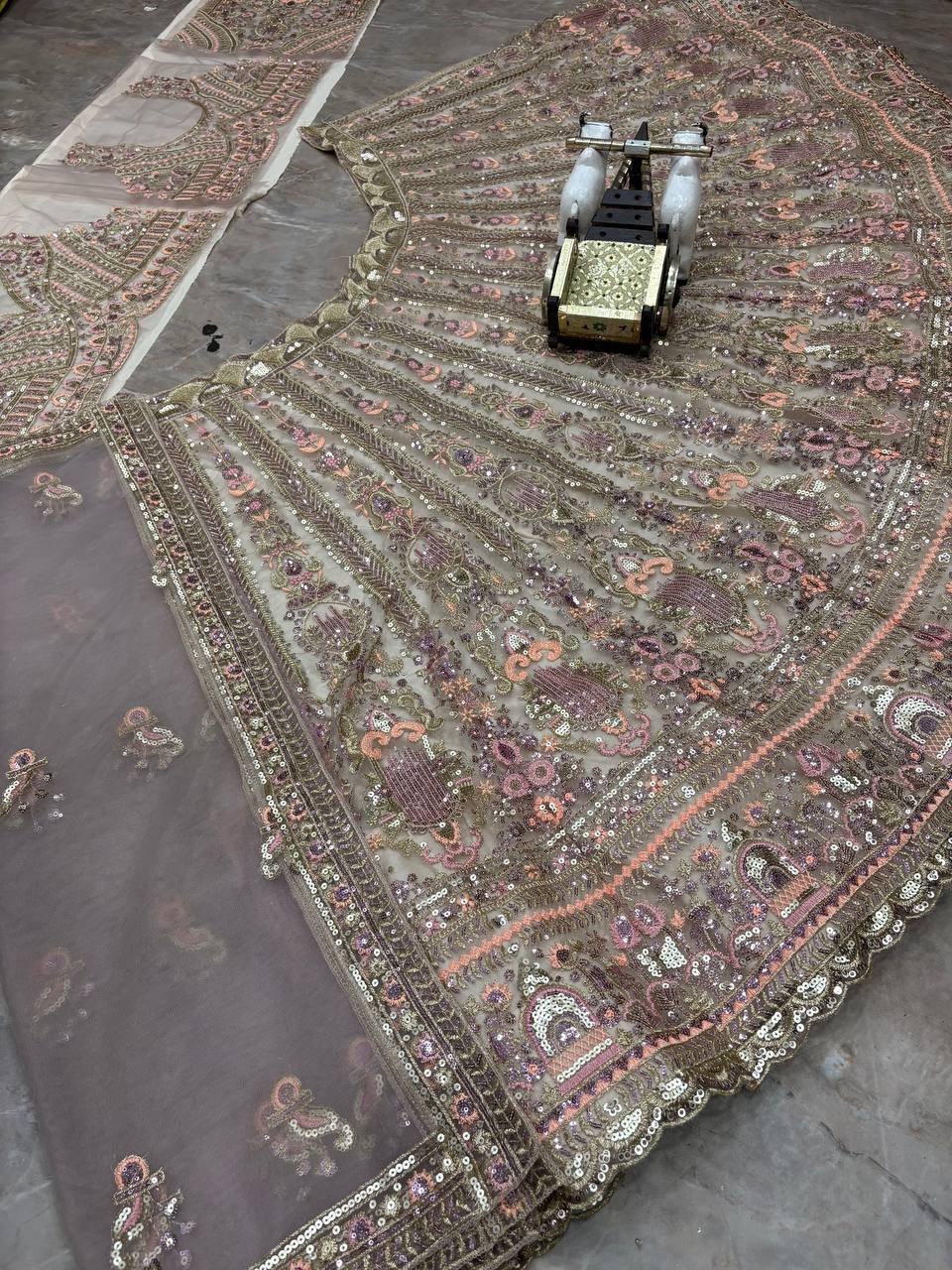 Launching 4 meter flared Butterfly Net Lehenga