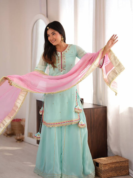 PREMIUM READYMADE ANARKALI SUIT SET (3 PCS)