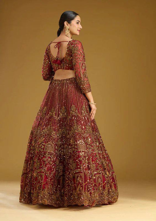 Launching 4 meter flared Premium Quality Soft Net Lehenga