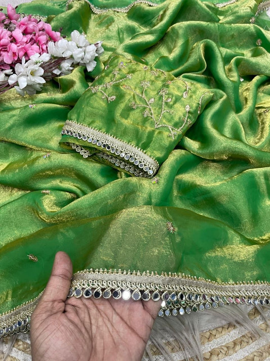 Suche jemanden für einen schönen Sari in der gleichen Farbe
