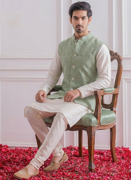 Premium Menโs Koti Kurta Set