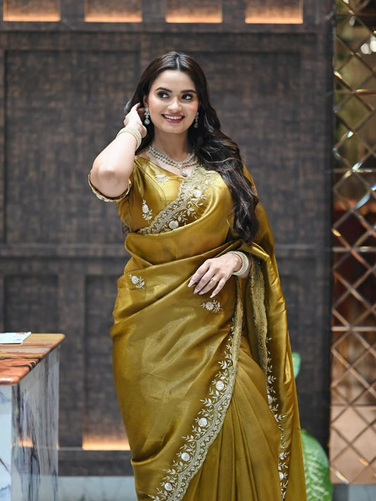 HEVY FANDY SATTIN SILK SAREE