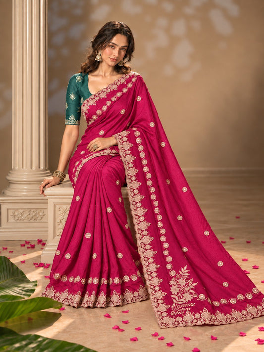 Party Wear Soft Pure chinon silk Saree